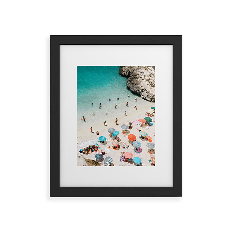 A Day At The Beach Framed Art Print