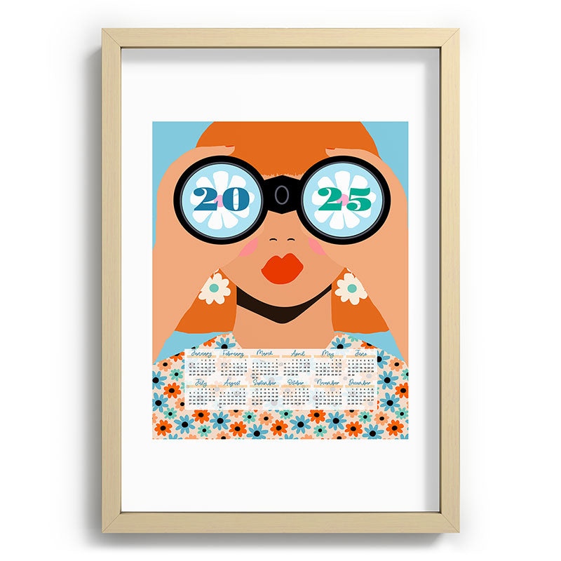 2025 Calendar - Seeking New Horizons Framed Art Print