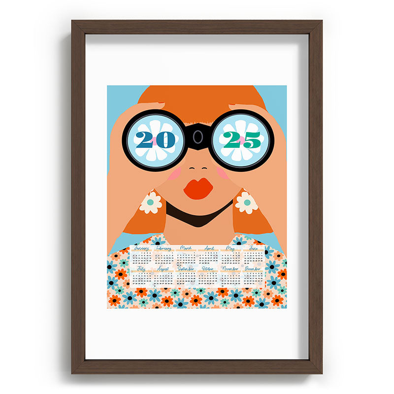 2025 Calendar - Seeking New Horizons Framed Art Print