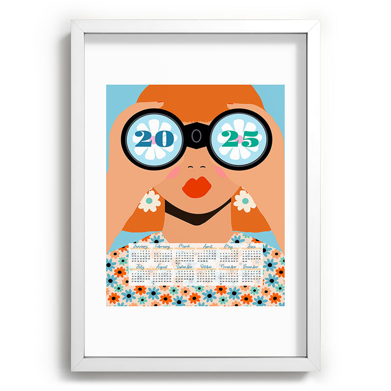 2025 Calendar - Seeking New Horizons Framed Art Print