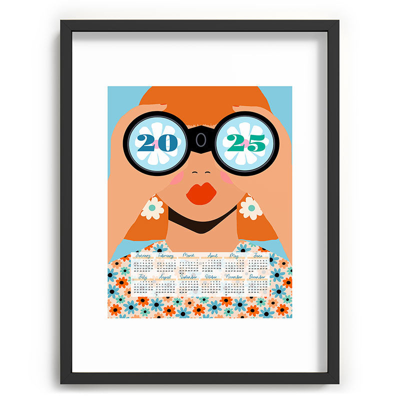 2025 Calendar - Seeking New Horizons Framed Art Print