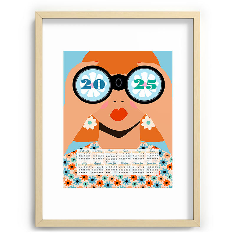 2025 Calendar - Seeking New Horizons Framed Art Print
