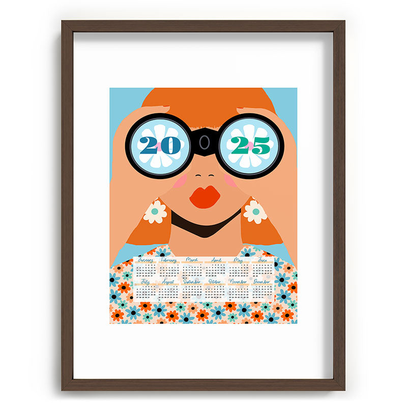 2025 Calendar - Seeking New Horizons Framed Art Print