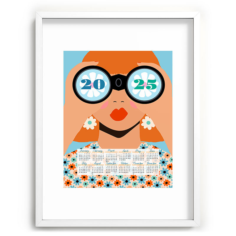 2025 Calendar - Seeking New Horizons Framed Art Print