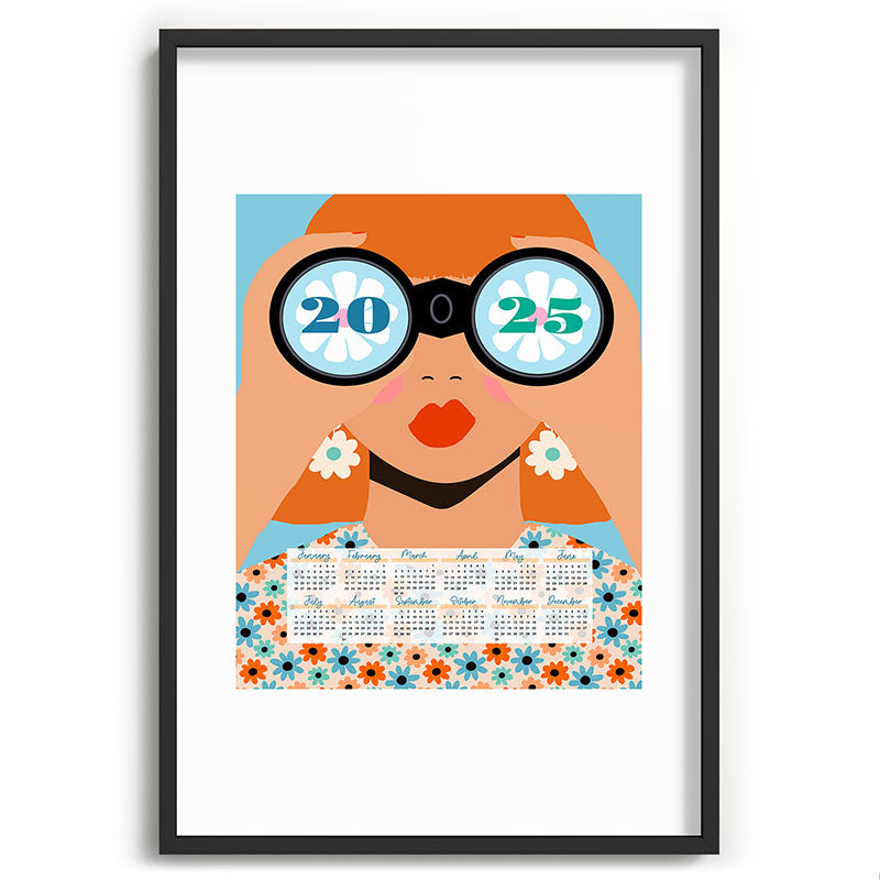 2025 Calendar - Seeking New Horizons Framed Art Print