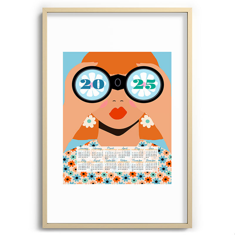 2025 Calendar - Seeking New Horizons Framed Art Print