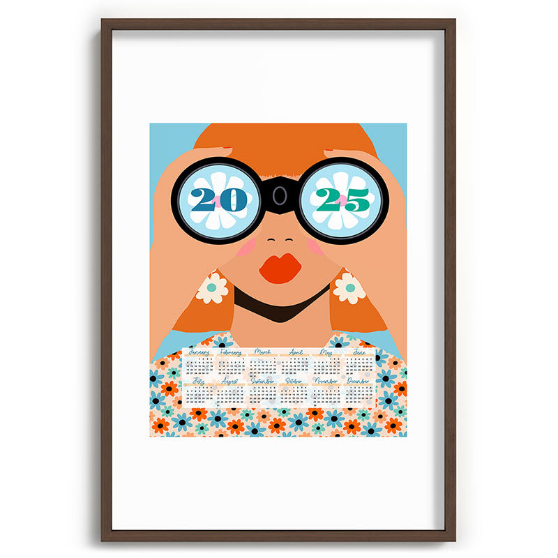 2025 Calendar - Seeking New Horizons Framed Art Print