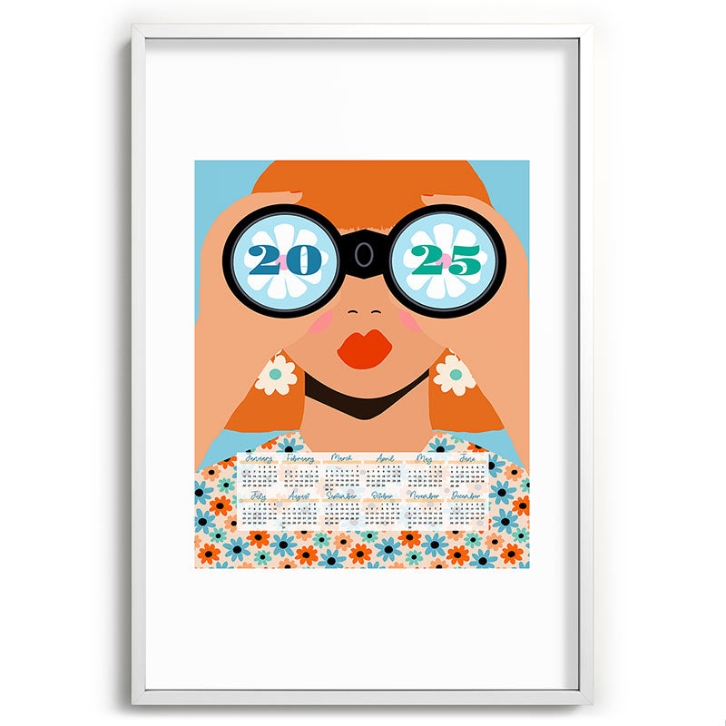 2025 Calendar - Seeking New Horizons Framed Art Print