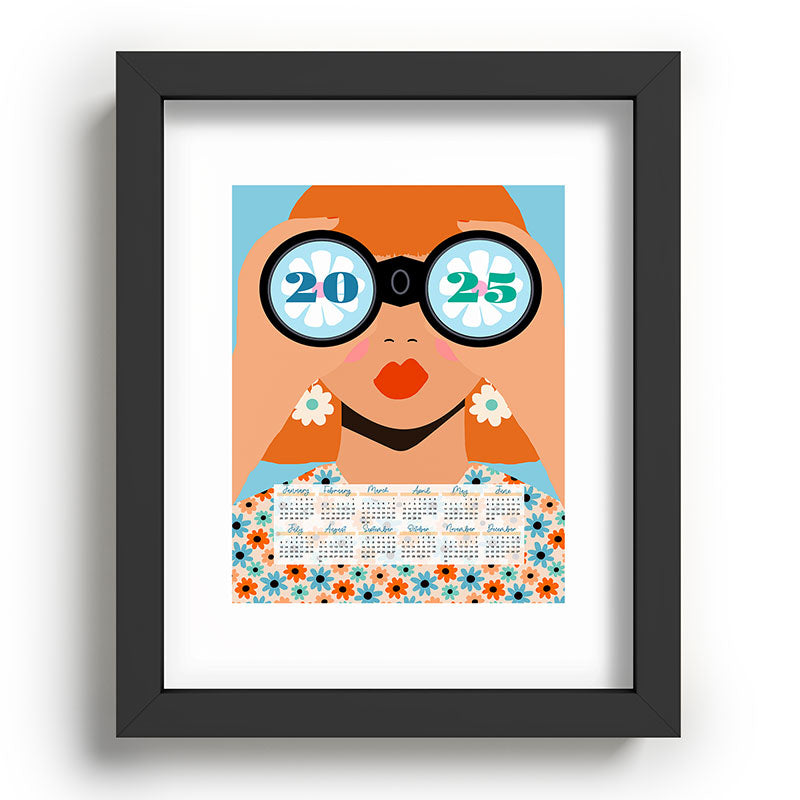 2025 Calendar - Seeking New Horizons Framed Art Print