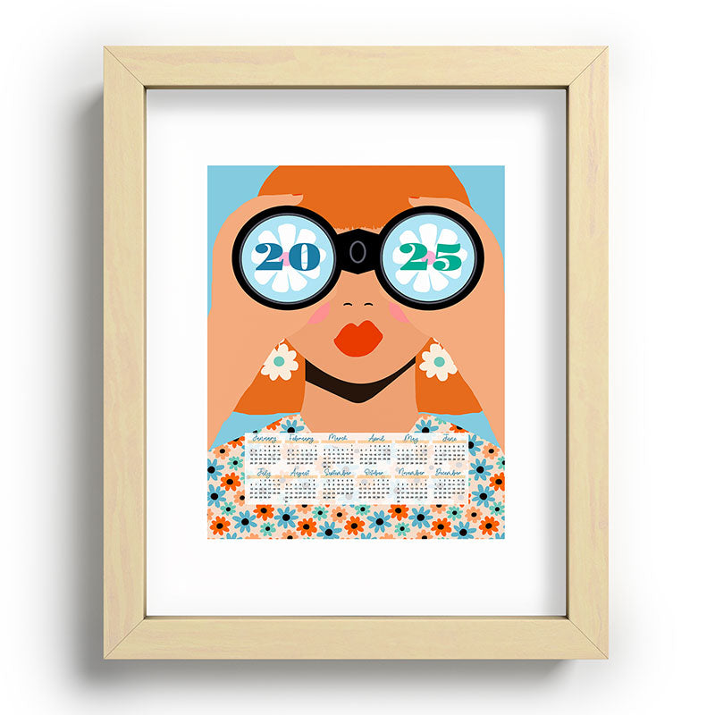 2025 Calendar - Seeking New Horizons Framed Art Print