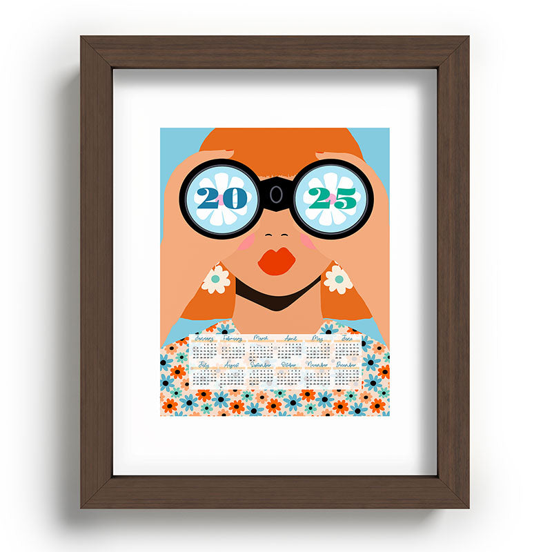 2025 Calendar - Seeking New Horizons Framed Art Print