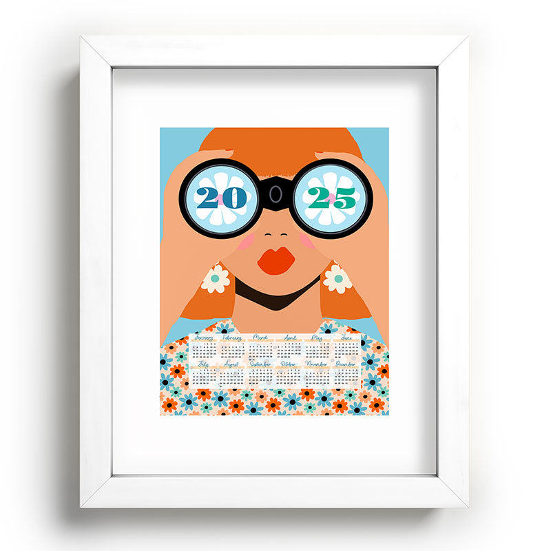 2025 Calendar - Seeking New Horizons Framed Art Print