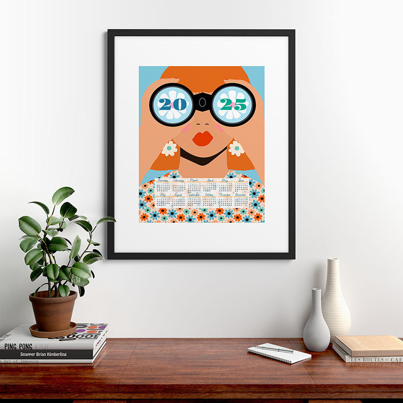 2025 Calendar - Seeking New Horizons Framed Art Print