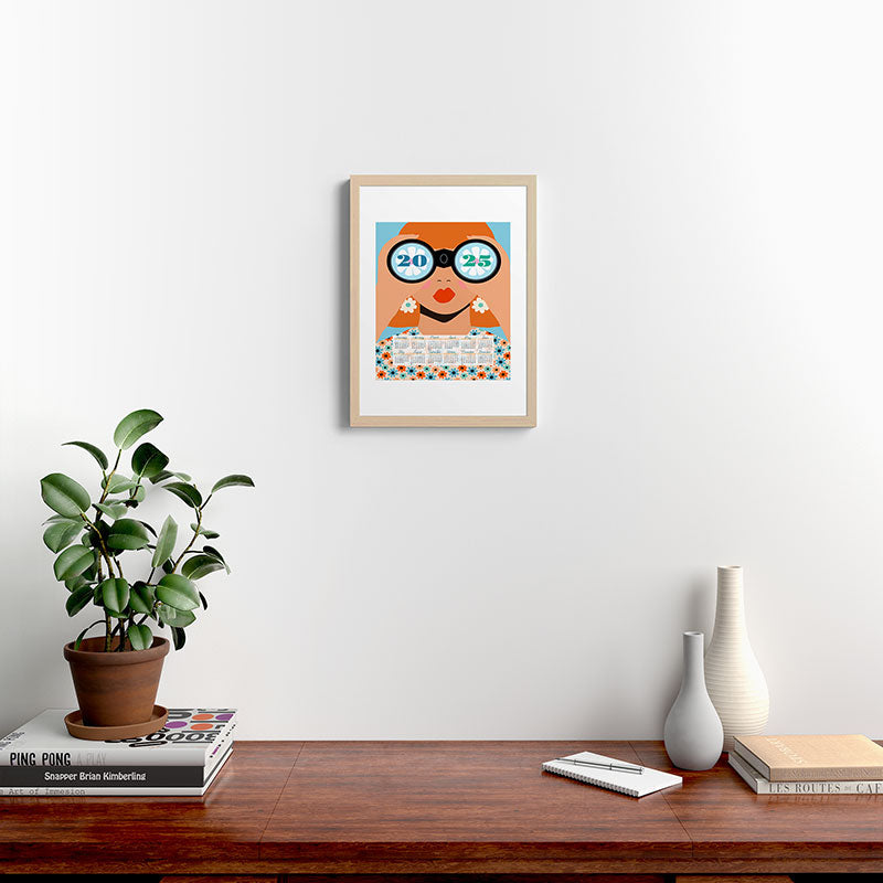 2025 Calendar - Seeking New Horizons Framed Art Print