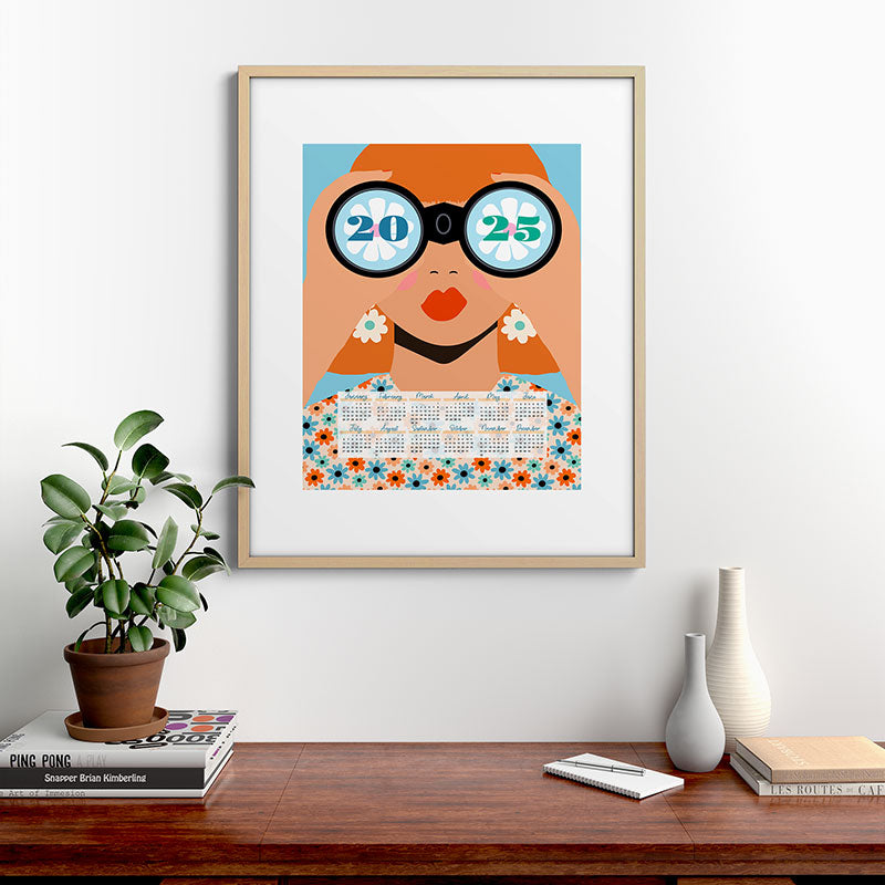 2025 Calendar - Seeking New Horizons Framed Art Print