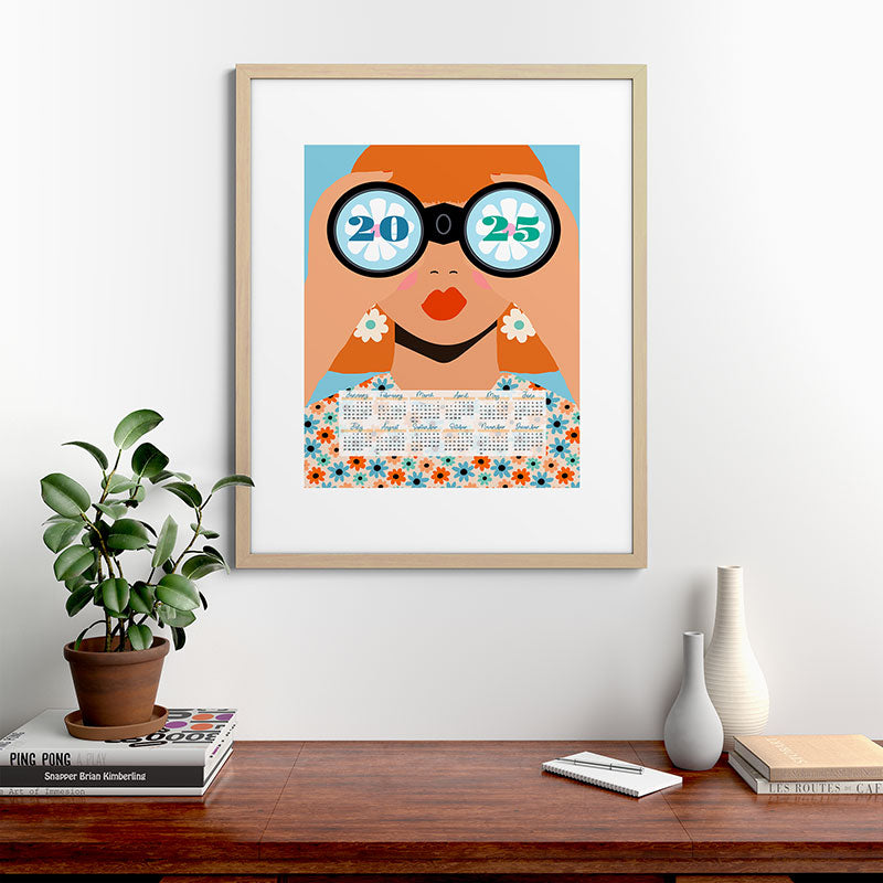 2025 Calendar - Seeking New Horizons Framed Art Print