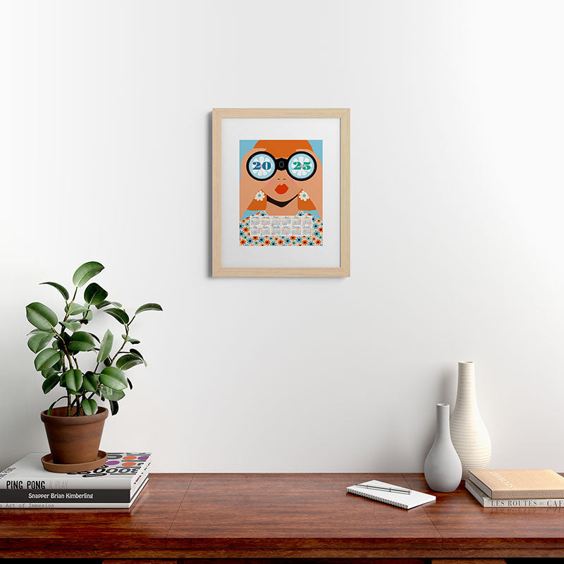 2025 Calendar - Seeking New Horizons Framed Art Print