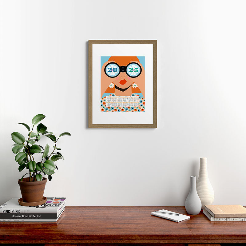 2025 Calendar - Seeking New Horizons Framed Art Print