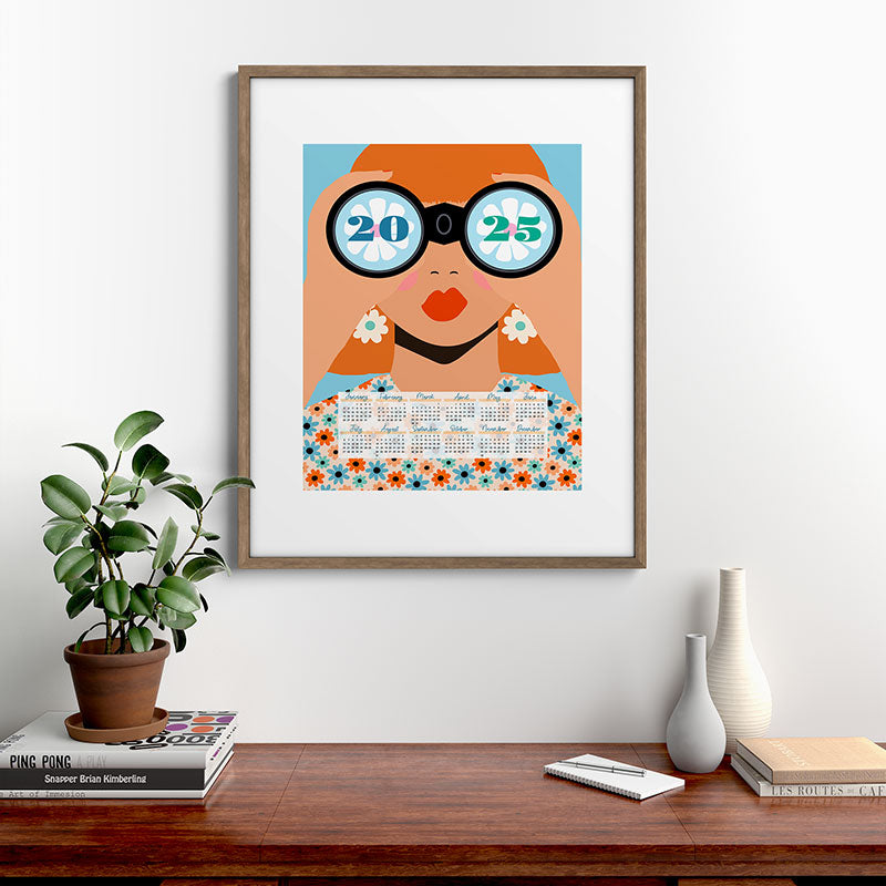 2025 Calendar - Seeking New Horizons Framed Art Print