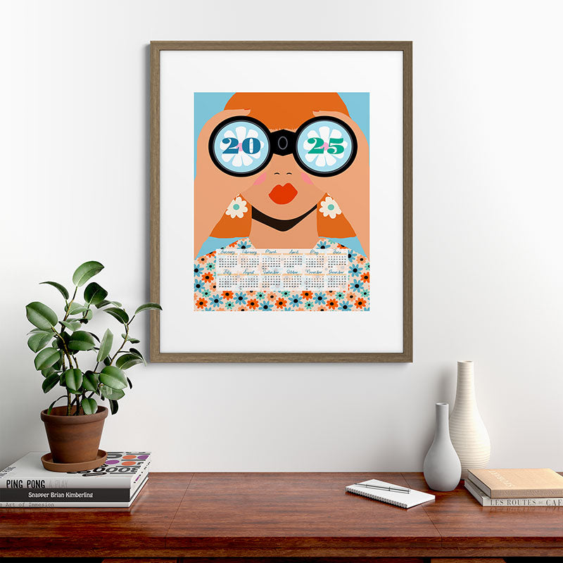 2025 Calendar - Seeking New Horizons Framed Art Print