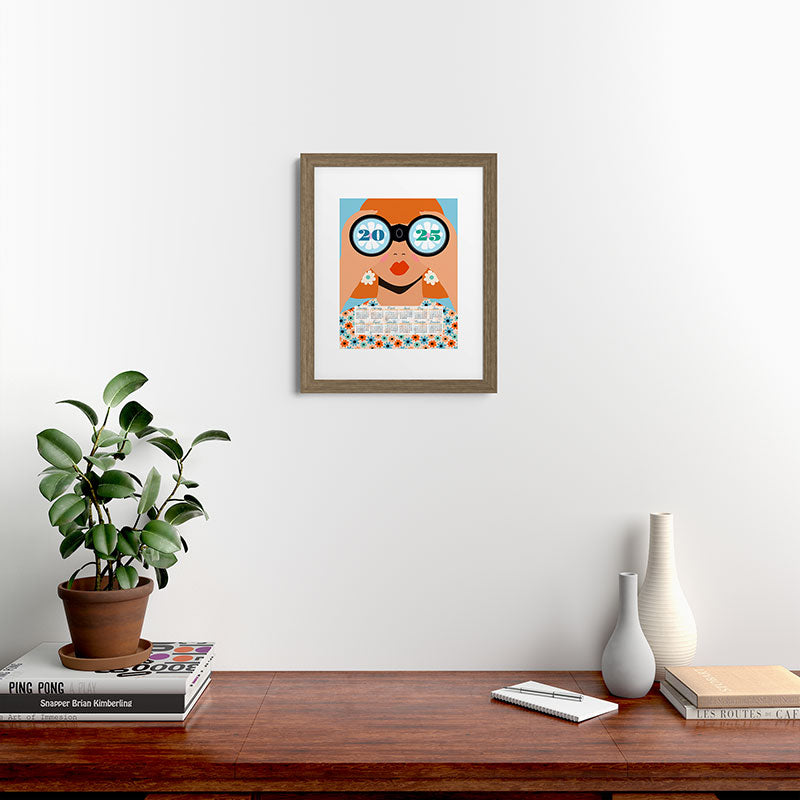 2025 Calendar - Seeking New Horizons Framed Art Print