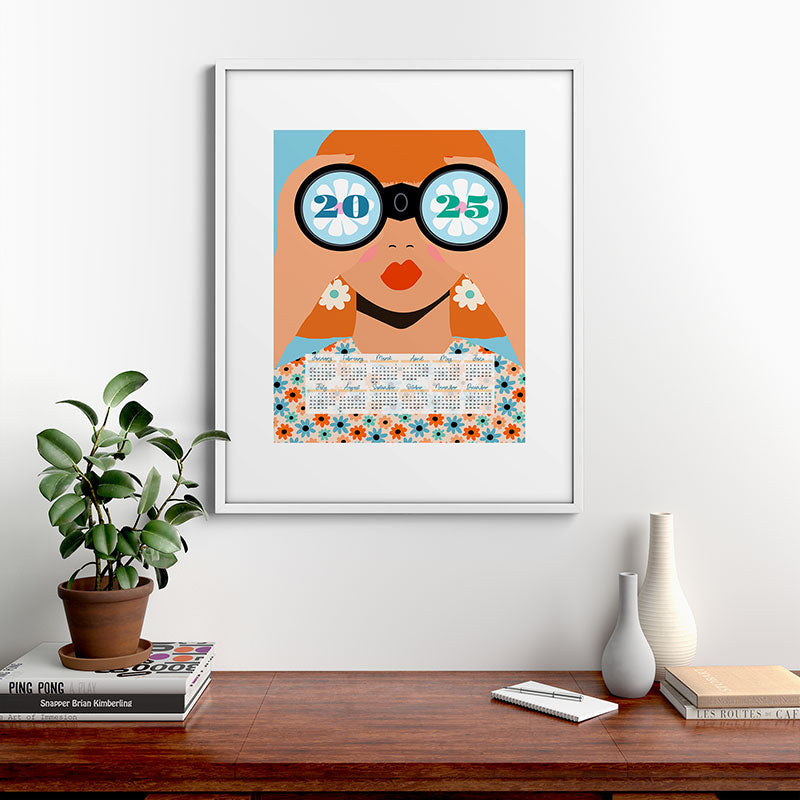 2025 Calendar - Seeking New Horizons Framed Art Print