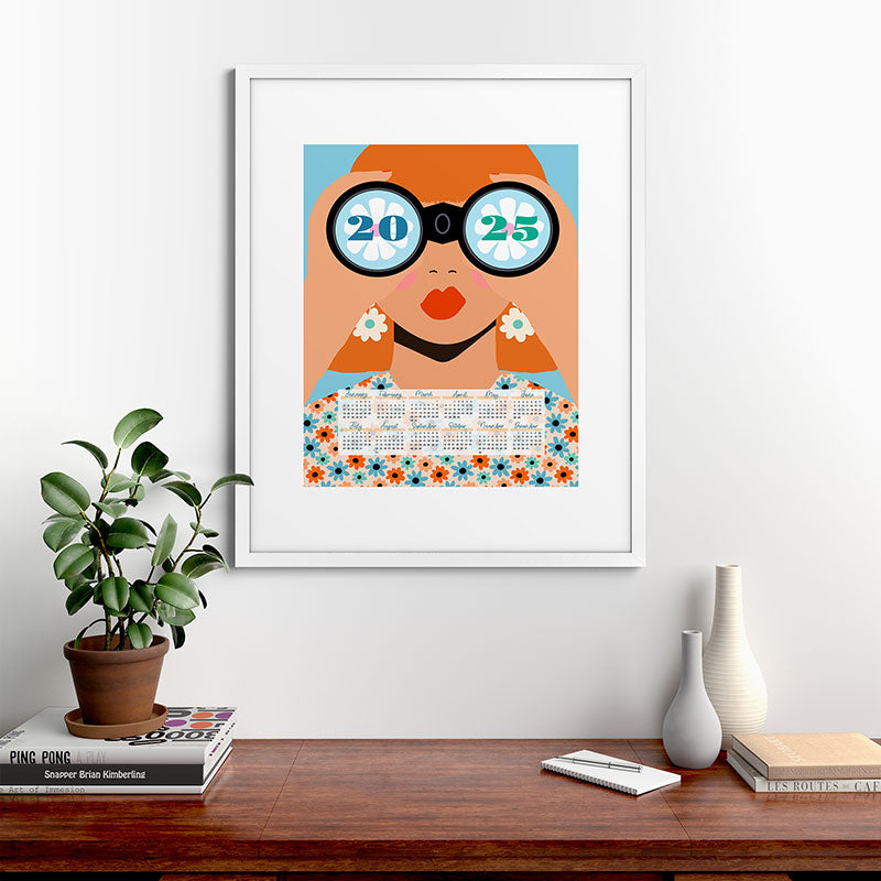 2025 Calendar - Seeking New Horizons Framed Art Print