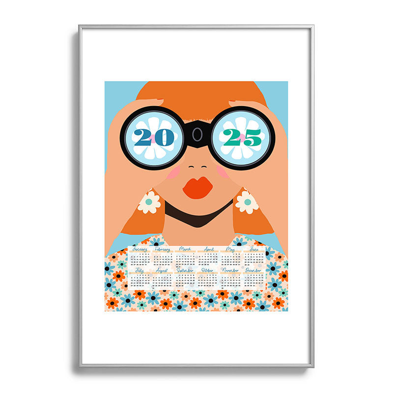 2025 Calendar - Seeking New Horizons Framed Art Print