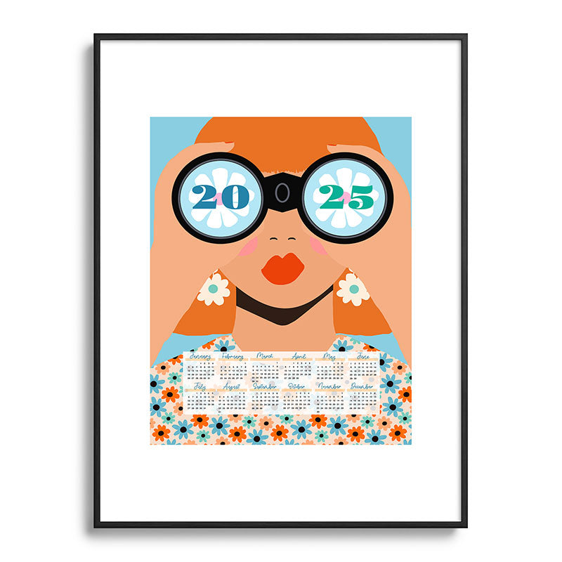 2025 Calendar - Seeking New Horizons Framed Art Print