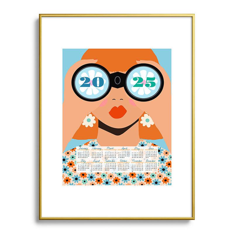 2025 Calendar - Seeking New Horizons Framed Art Print