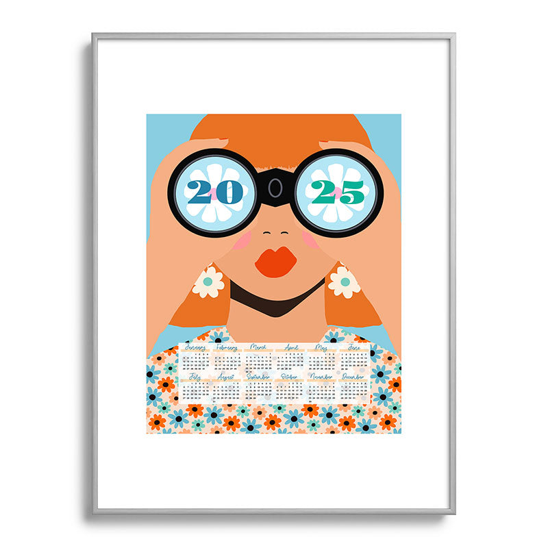 2025 Calendar - Seeking New Horizons Framed Art Print