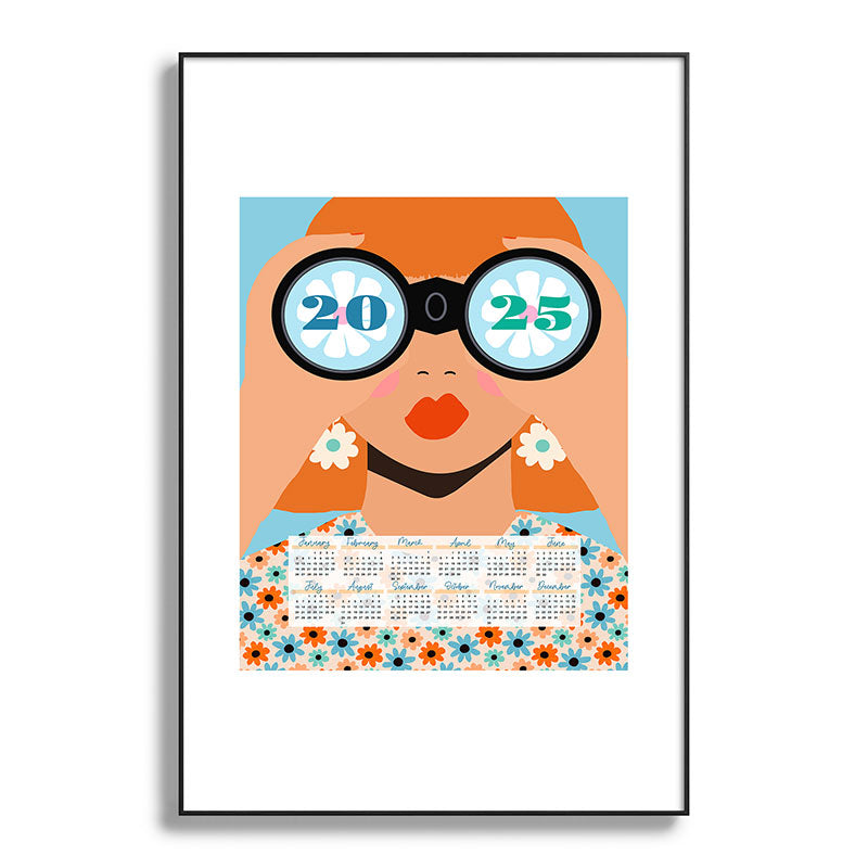 2025 Calendar - Seeking New Horizons Framed Art Print