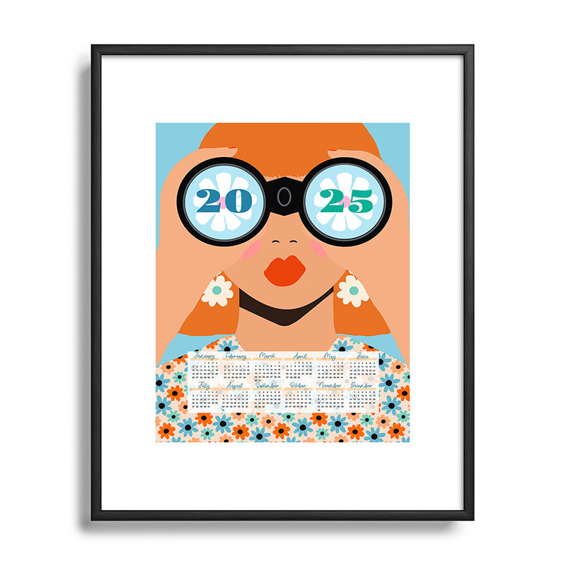 2025 Calendar - Seeking New Horizons Framed Art Print