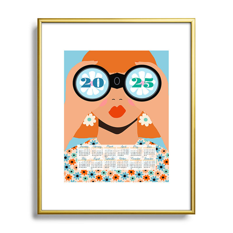 2025 Calendar - Seeking New Horizons Framed Art Print