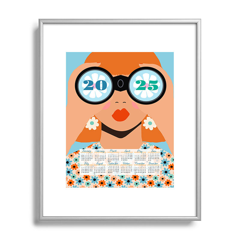2025 Calendar - Seeking New Horizons Framed Art Print