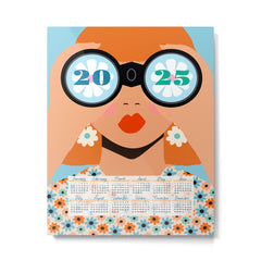 2025 Calendar - Seeking New Horizons Metal Print