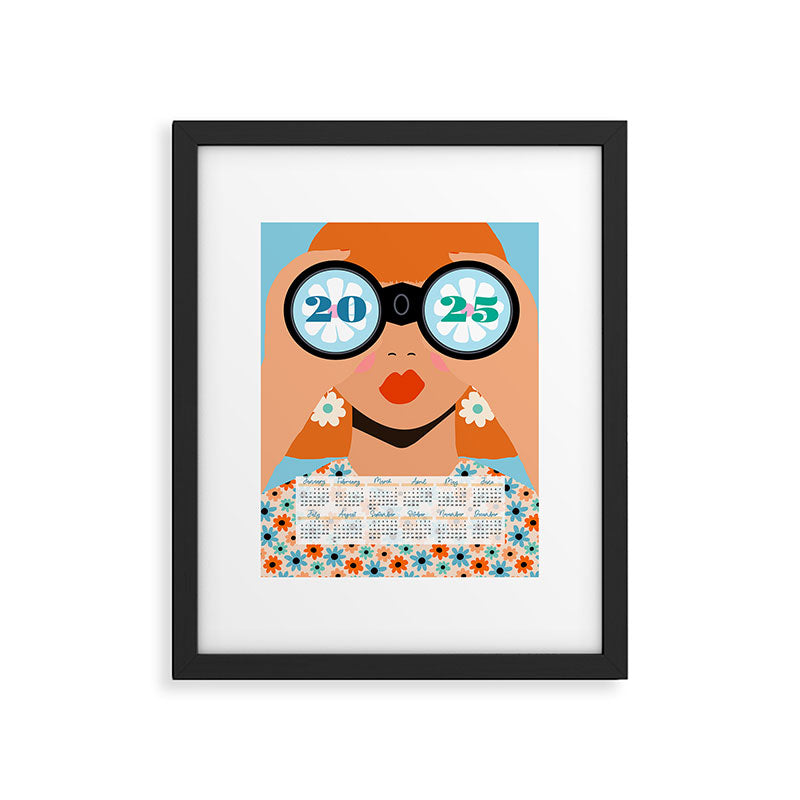 2025 Calendar - Seeking New Horizons Framed Art Print