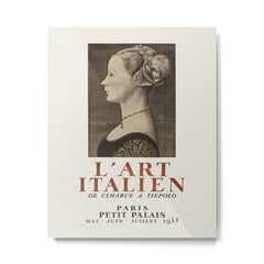1935 French Art Exhibition Poster - Italian Art from Cimabue to Tiepolo Metal Print