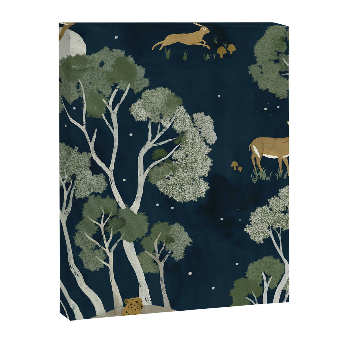 A Forest Awakens Full Moon Canvas Print