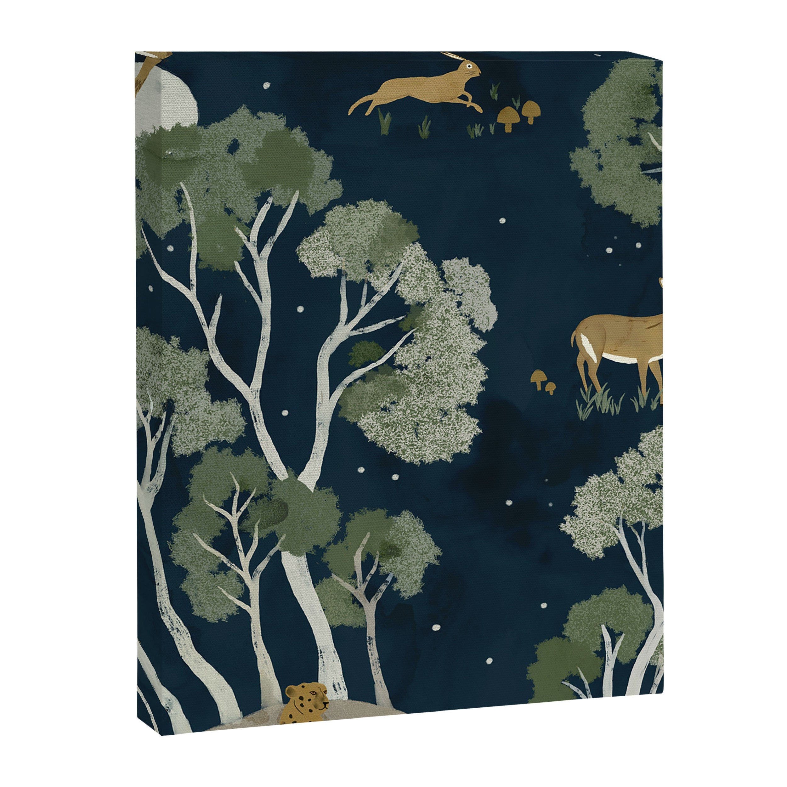 A Forest Awakens Full Moon Canvas Print
