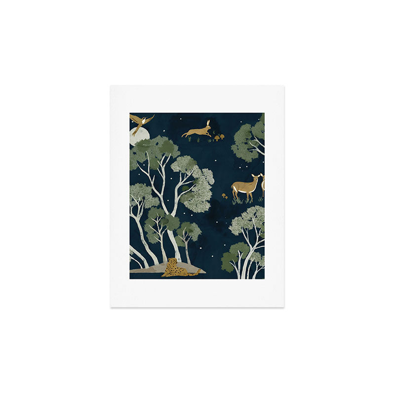 A Forest Awakens Full Moon Art Print