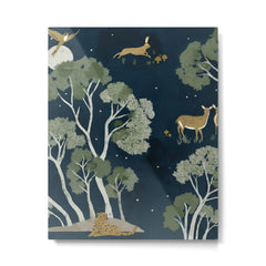 A Forest Awakens Full Moon Metal Print