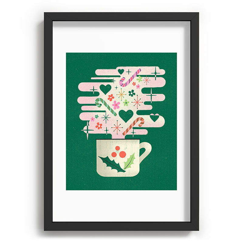 A Cup of Cheer - Warm Wishes Festive Holiday Mug Framed Art Print