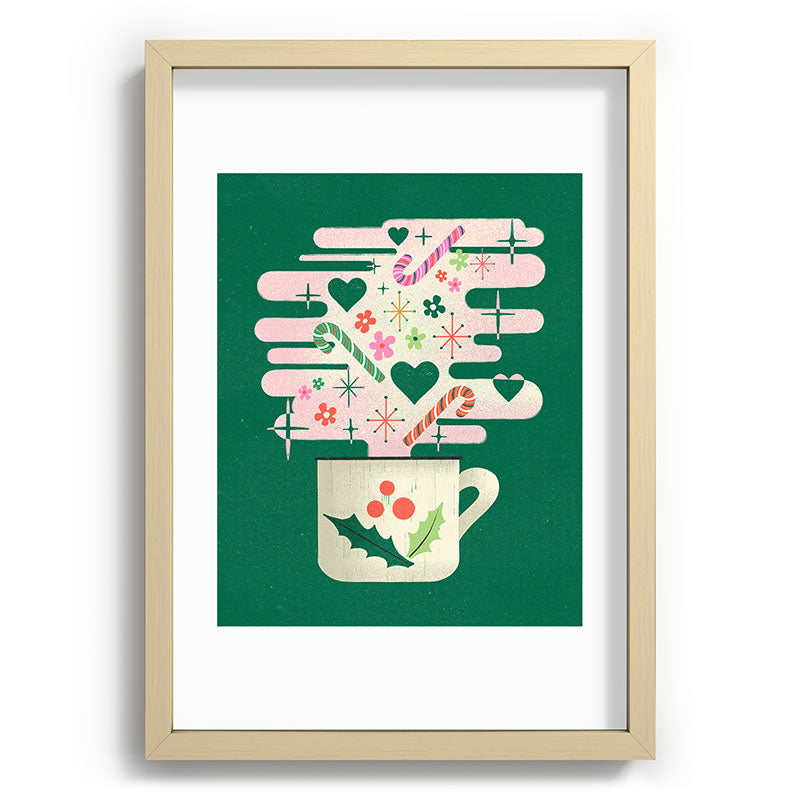 A Cup of Cheer - Warm Wishes Festive Holiday Mug Framed Art Print