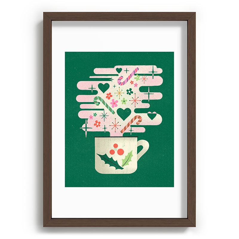 A Cup of Cheer - Warm Wishes Festive Holiday Mug Framed Art Print