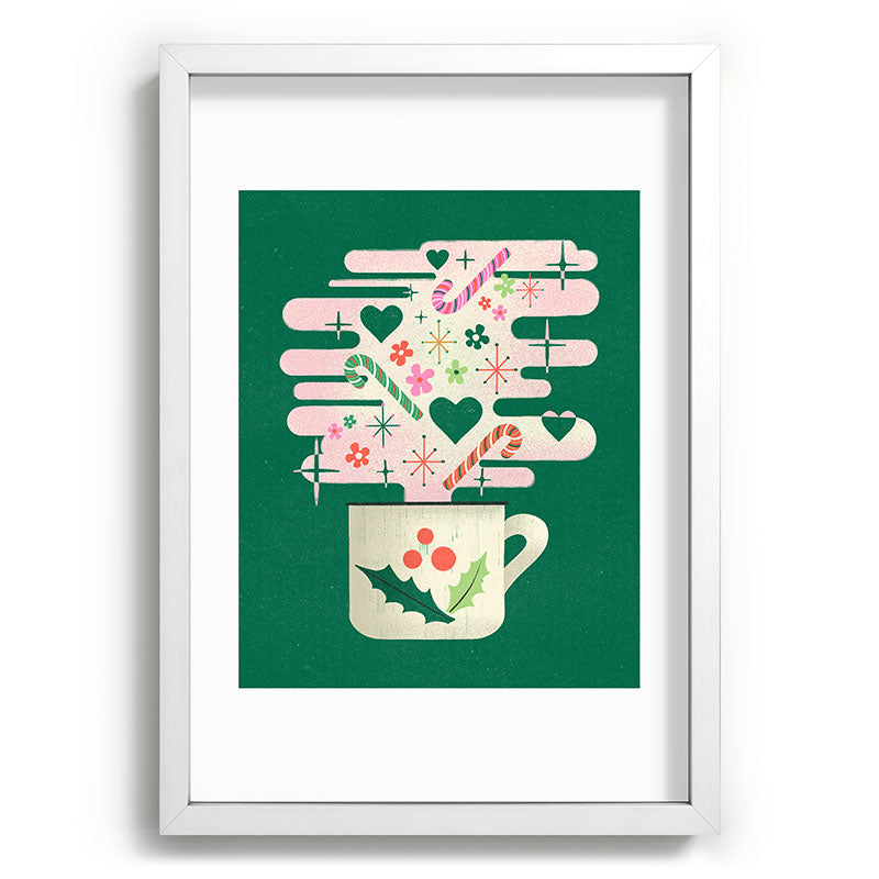 A Cup of Cheer - Warm Wishes Festive Holiday Mug Framed Art Print