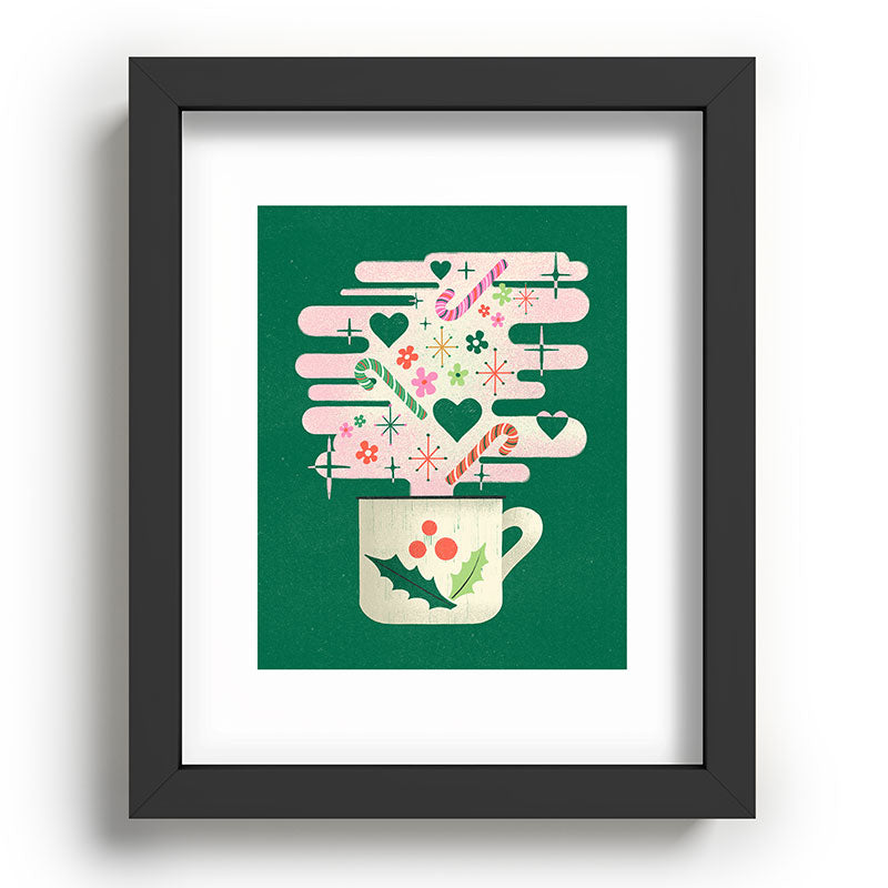 A Cup of Cheer - Warm Wishes Festive Holiday Mug Framed Art Print