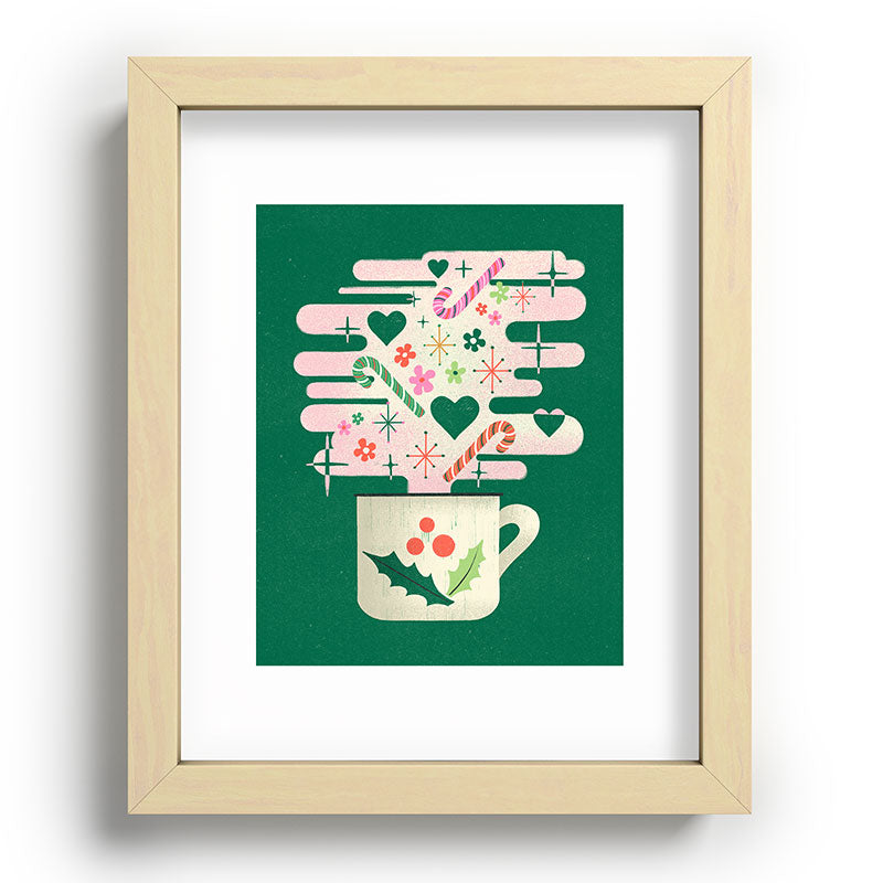 A Cup of Cheer - Warm Wishes Festive Holiday Mug Framed Art Print