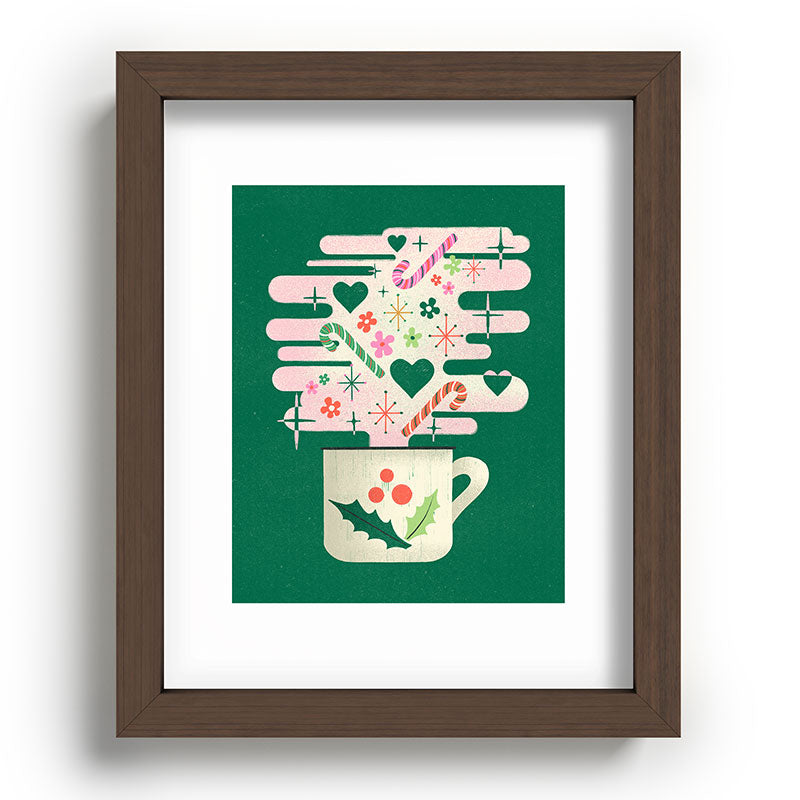 A Cup of Cheer - Warm Wishes Festive Holiday Mug Framed Art Print