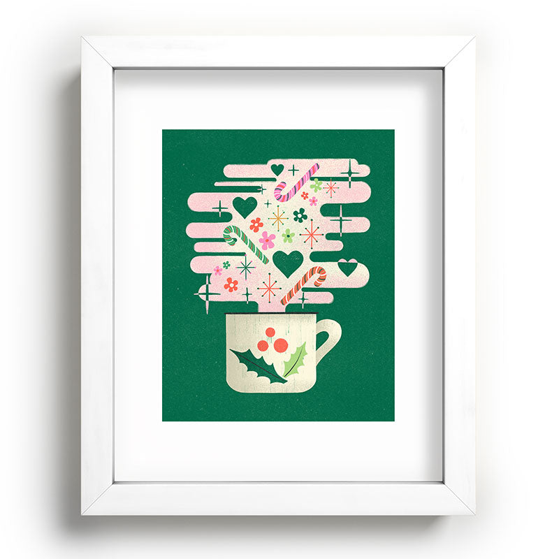 A Cup of Cheer - Warm Wishes Festive Holiday Mug Framed Art Print